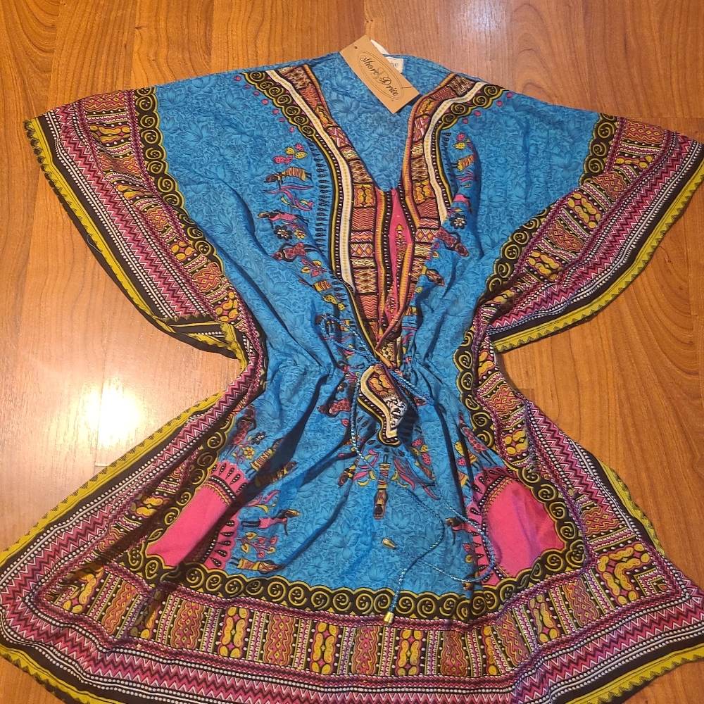 NWT dashiki Bathing suit cover-up
